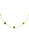 Olive 3 Clover Necklace