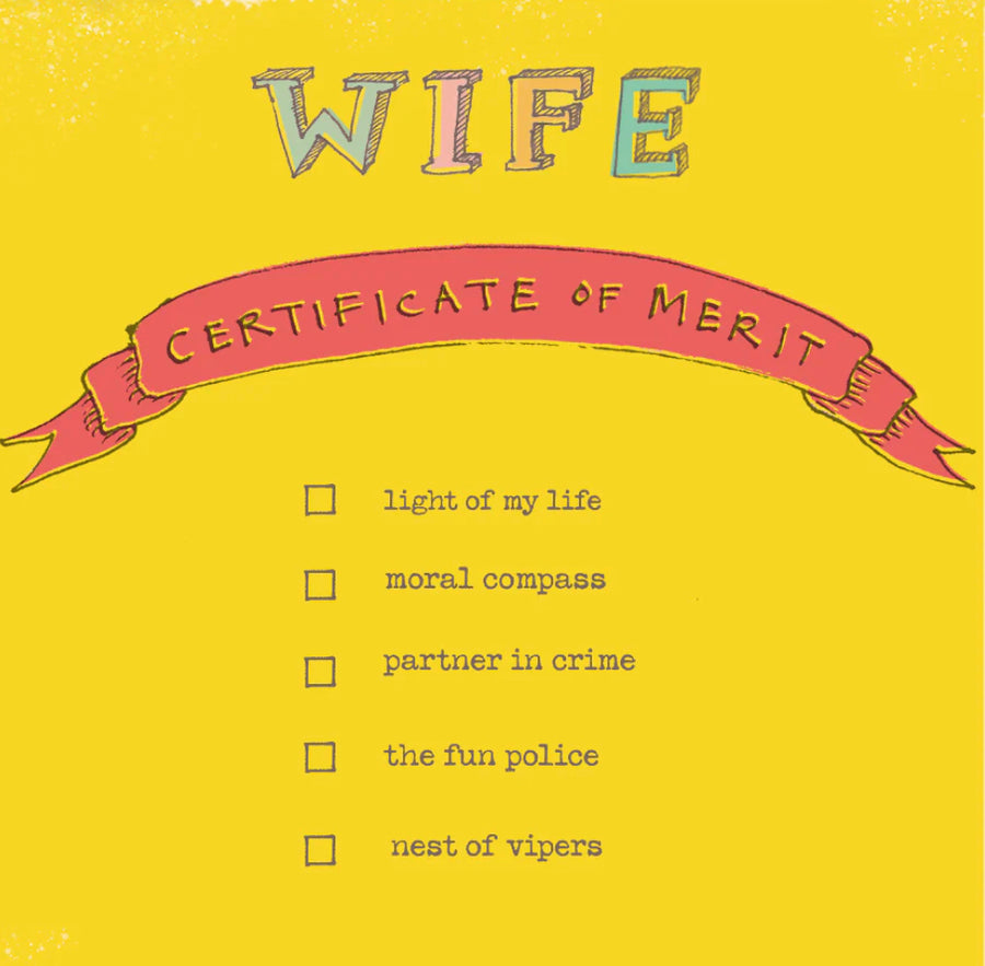 Wife Certificate Card