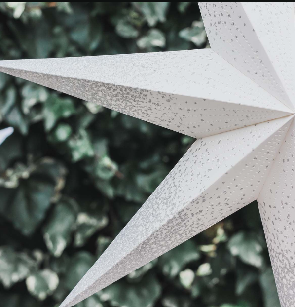 White Electric Paper Star