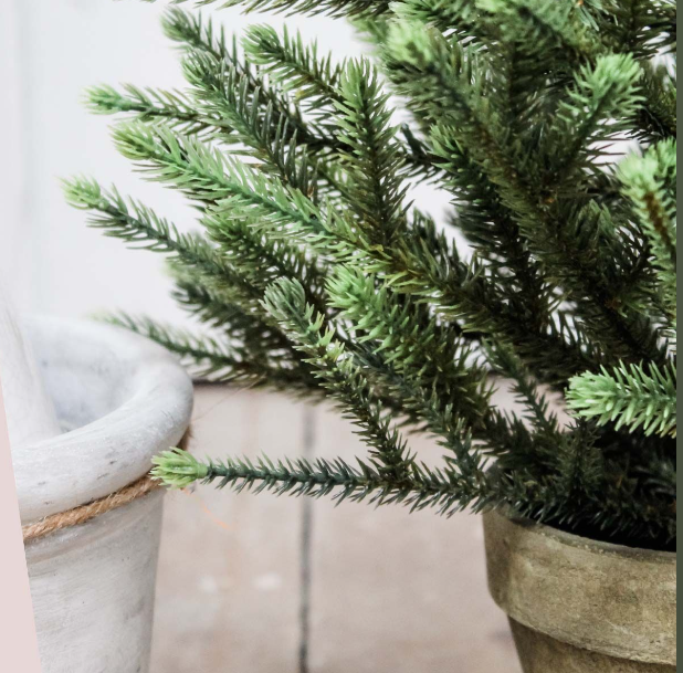 Faux Potted Pine Tree