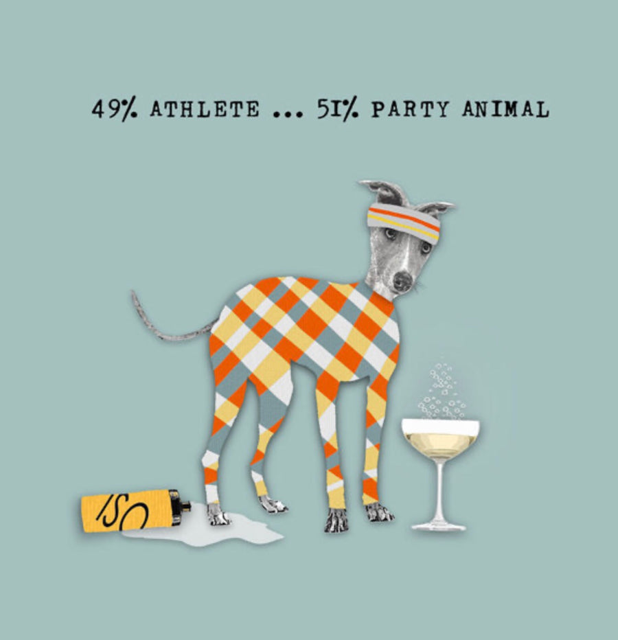 49% Athlete 51% Party Animal card