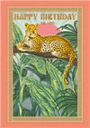 Happy Birthday Leopard Card