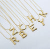 Bamboo Style Initial Necklace - Aurina Ltd