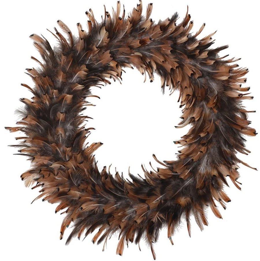 Natural Feather Wreath - Aurina Ltd