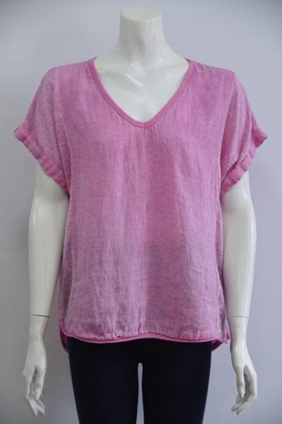 Best Ever Linen Blend T Shirt - Aurina Ltd