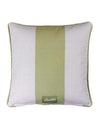 Piped Cushion Wide Stripe - Sage & Stone - Aurina Ltd