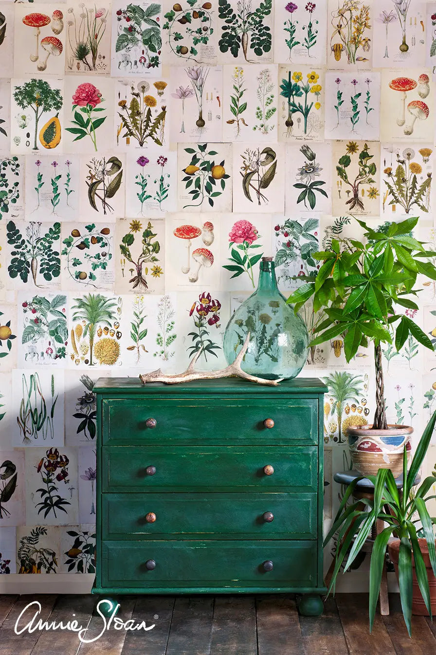 How to use Annie Sloan Chalk Paint and Decoupage for a bedroom facelift