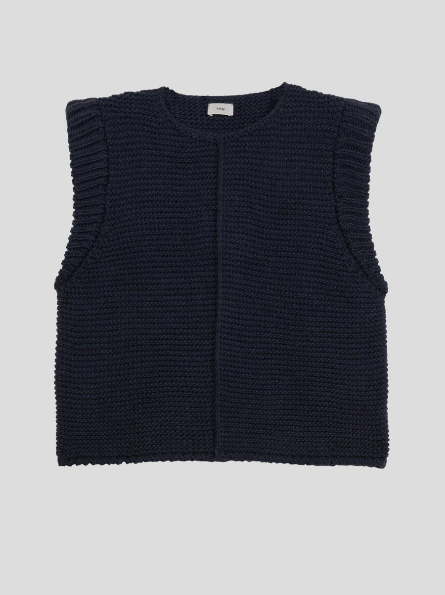Willow Gilet Style Cardigan - Navy