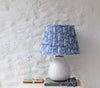 Floral Blue Lampshade - 35 cm