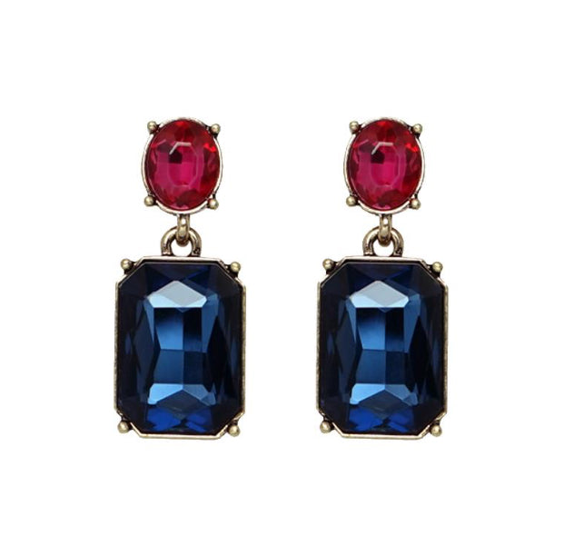 Vintage Gem Drop Earrings