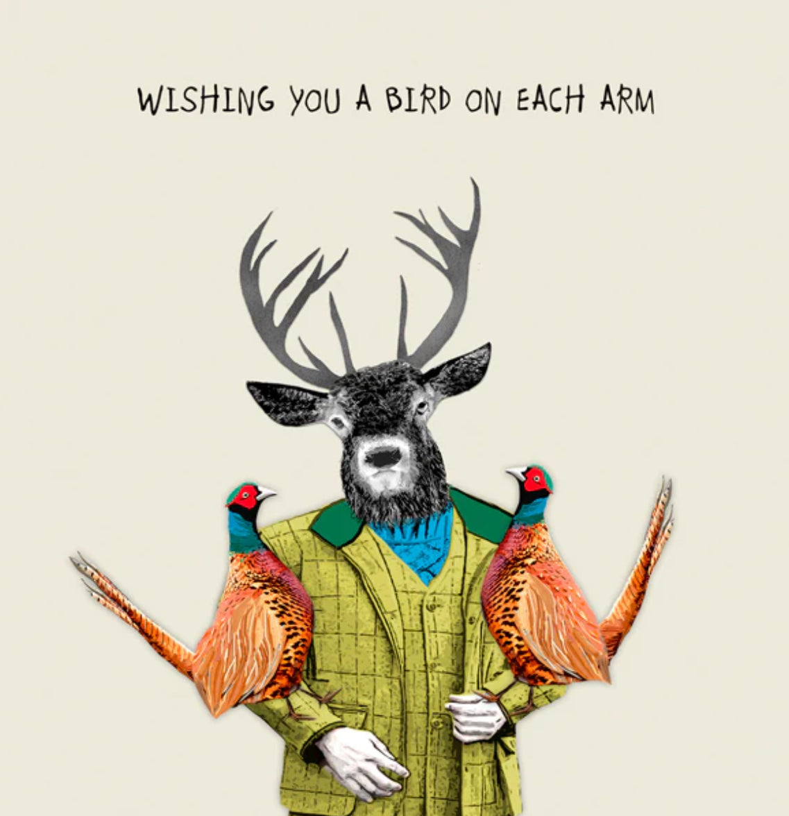Wishing You A Bird On Each Arm Card
