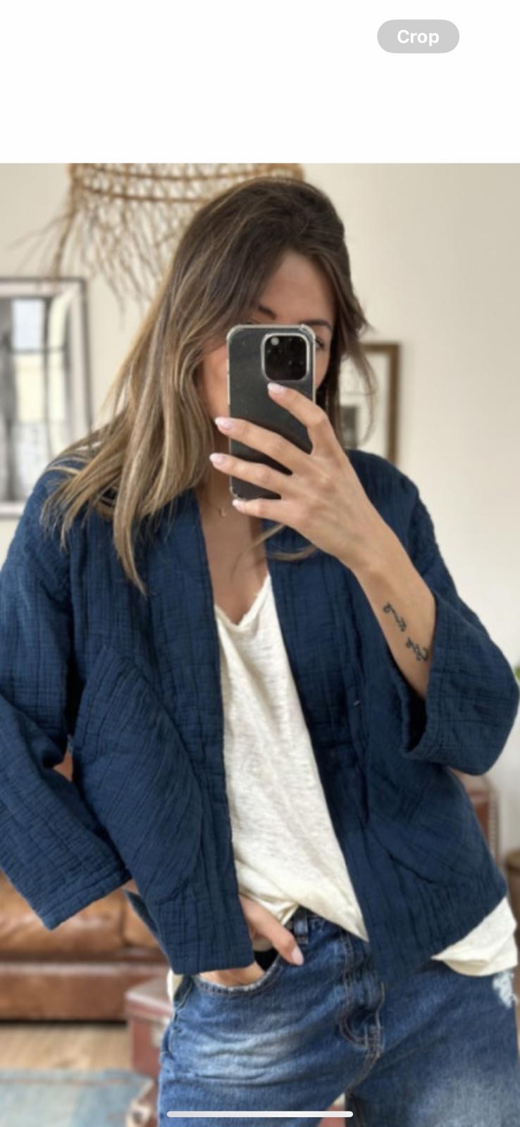 Quilted Kimono Style Jacket