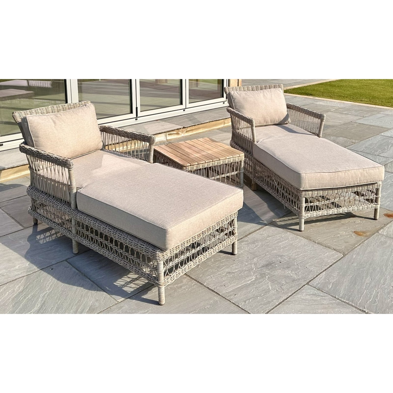 Holkham Sun Lounger Set Aurina Ltd