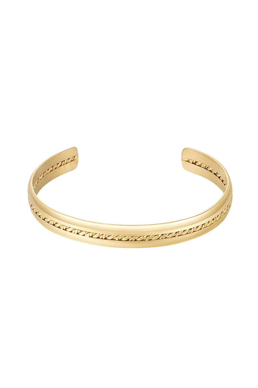 Victoria Twisted Rope Gold Bangle