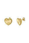 Hermione Heart Stud - Gold