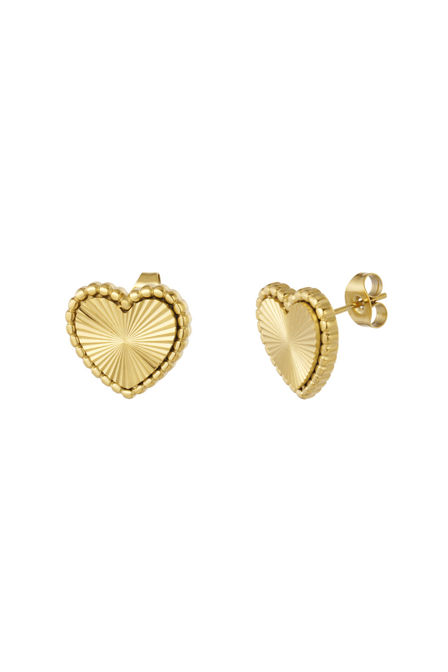 Hermione Heart Stud - Gold