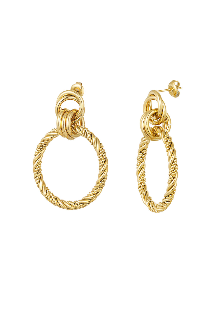 Natalie Twisted Hoop Earrings