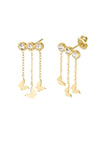 Three in One Butterfly Earring - Gold