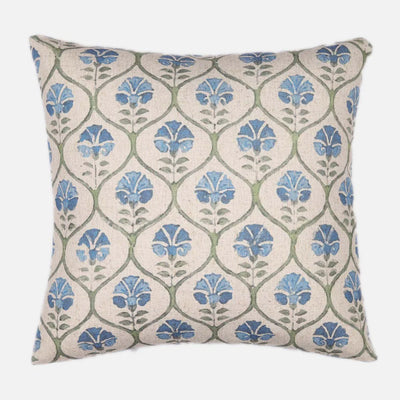 Jamu blue floral cushion