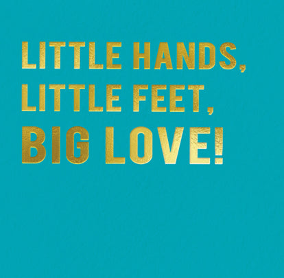 Little Hands Card Teal