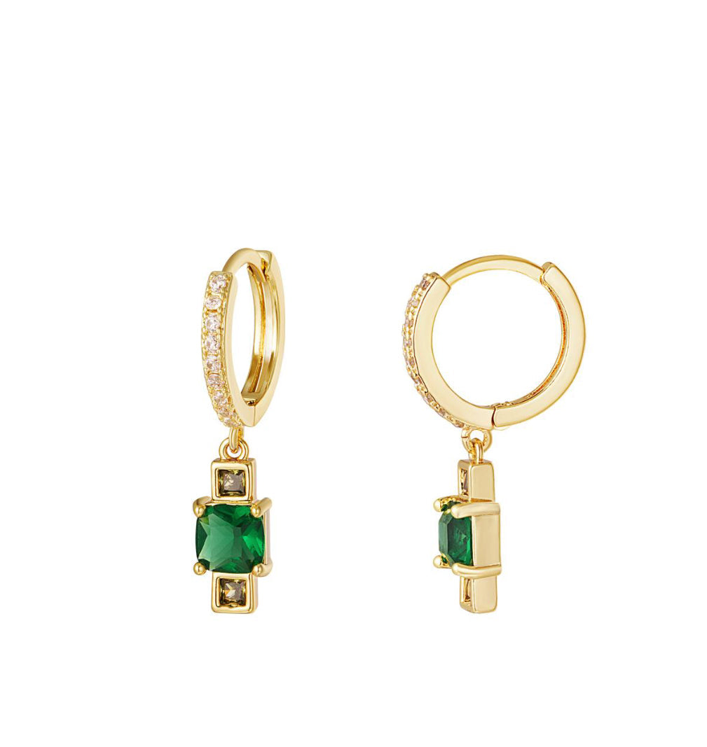 Zelda Emerald Huggie Aurina Ltd