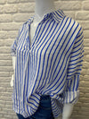 Cotton Striped Summer Blouse