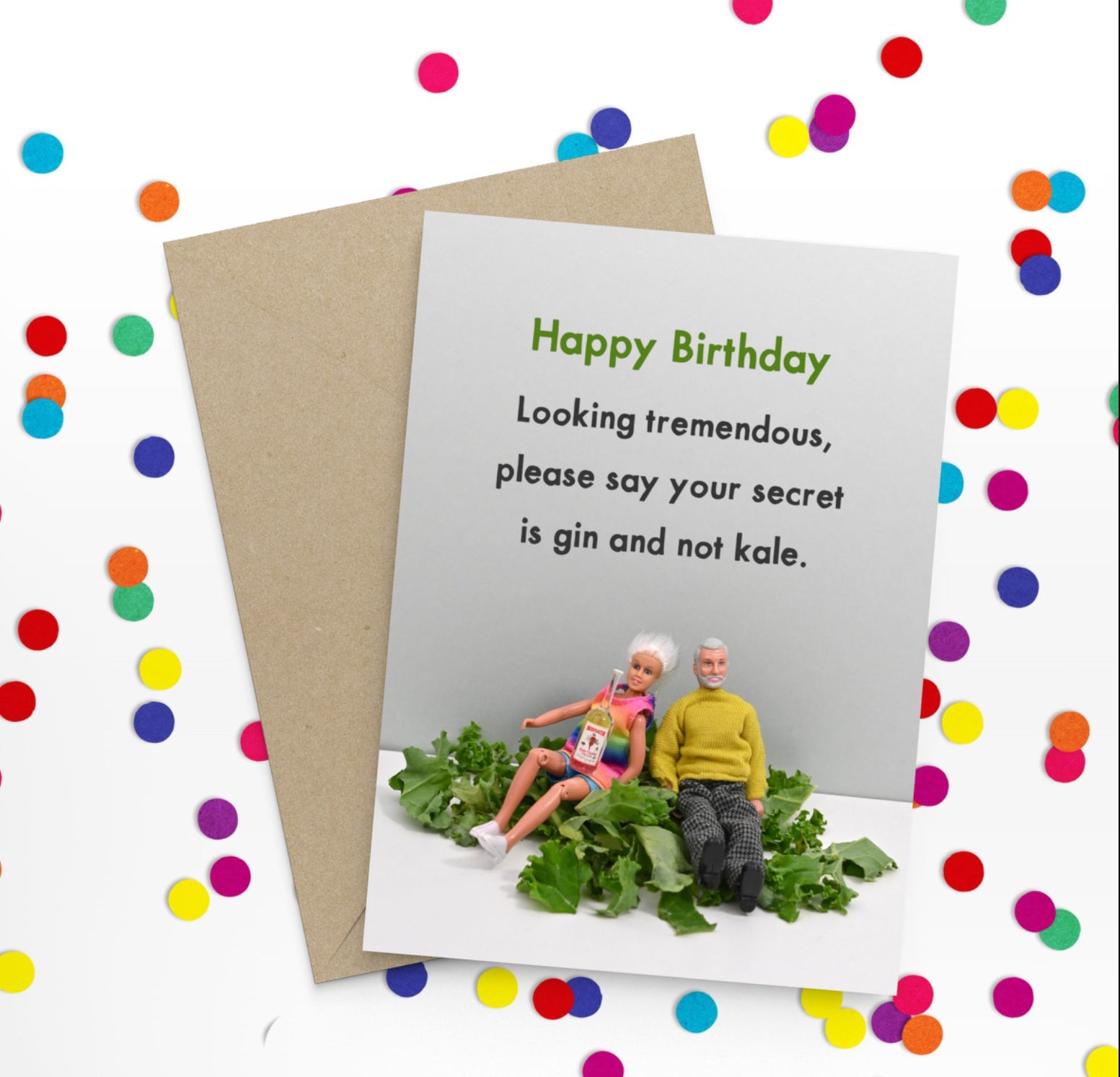 Kale Birthday Card Aurina Ltd