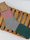 Bold Colourblock Cosy Mens Socks - Grey