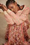 Peta Geometric Knit Jumper