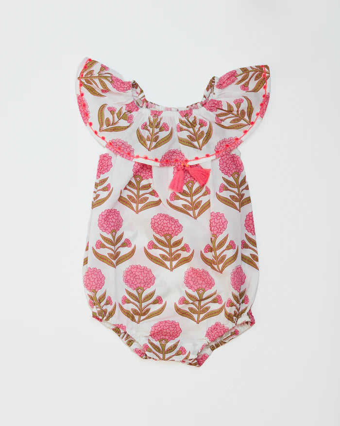 Baby Romper -  Pink Marigold