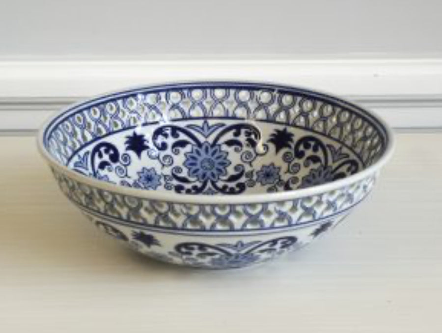 Small Blue and White China Bowl
