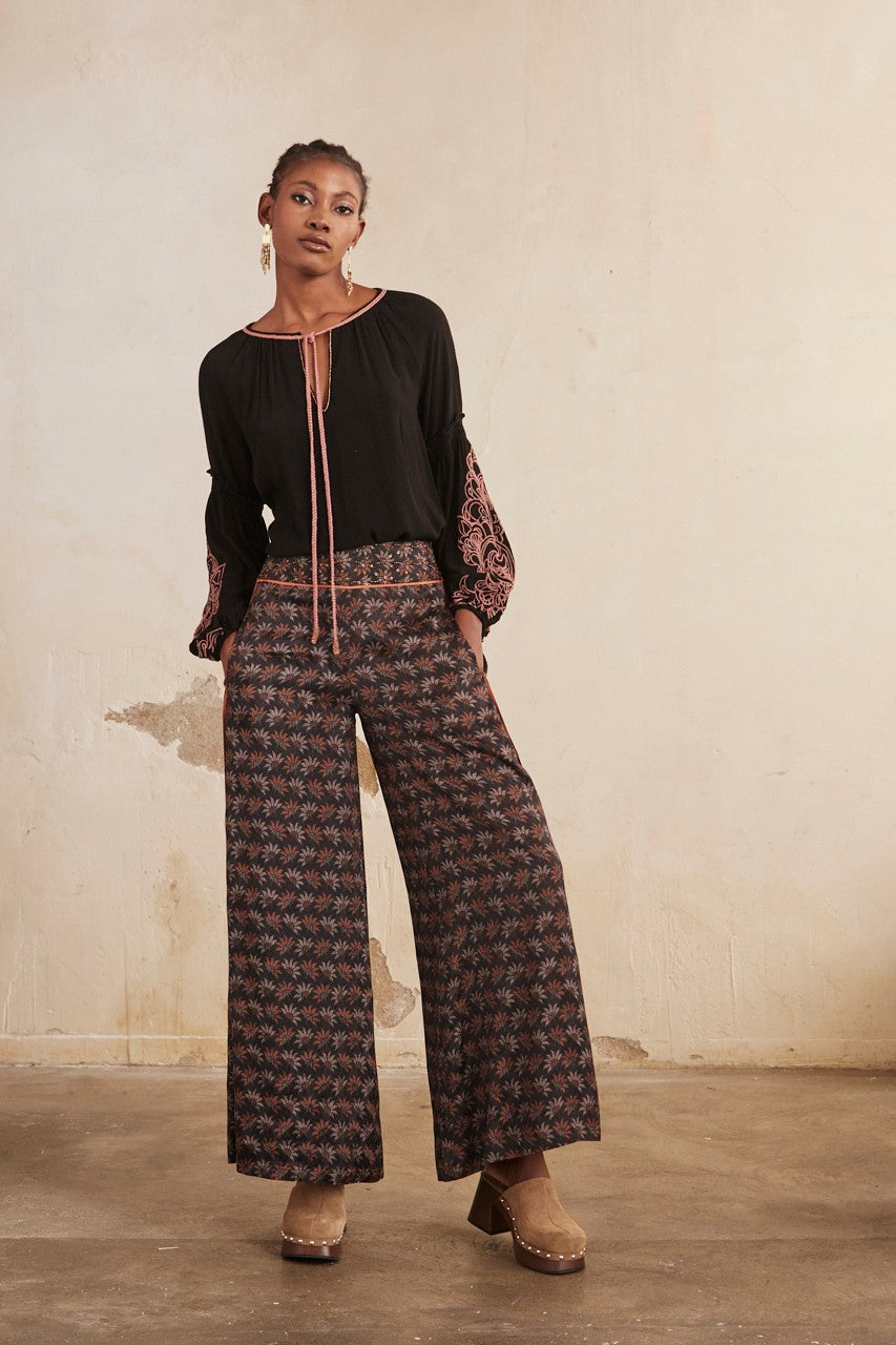Palma Floral Trouser Aurina Ltd