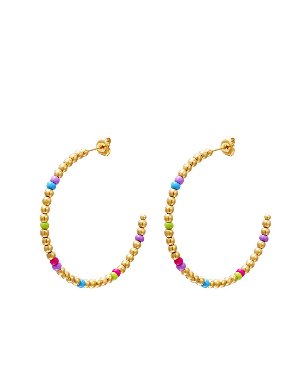 Multi Beaded Hoop Aurina Ltd
