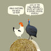 Wise Old Bird and Spring Chicken Card