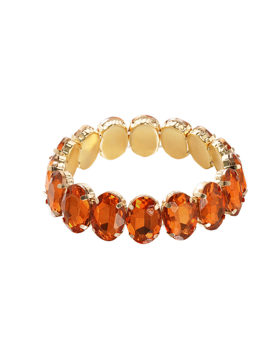 Sienna Chunky Gem Bracelet - Orange