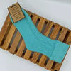 Teal Cosy Cable Knit Cuff Socks