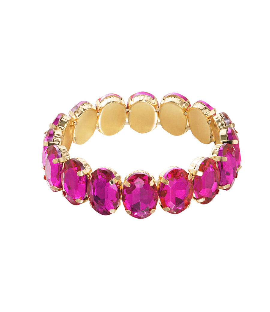 Sienna Chunky Gem Bracelet - Pink