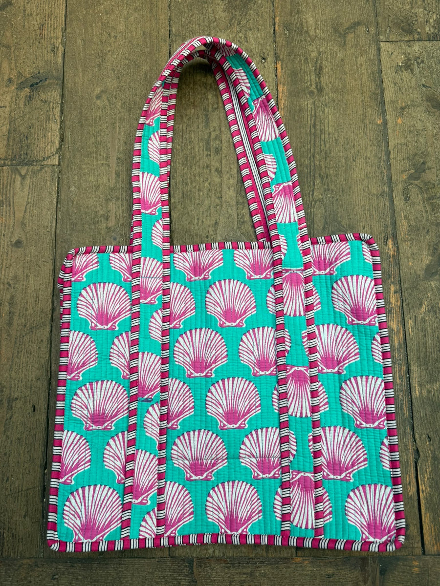 Aurina Block Printed Tote Bag