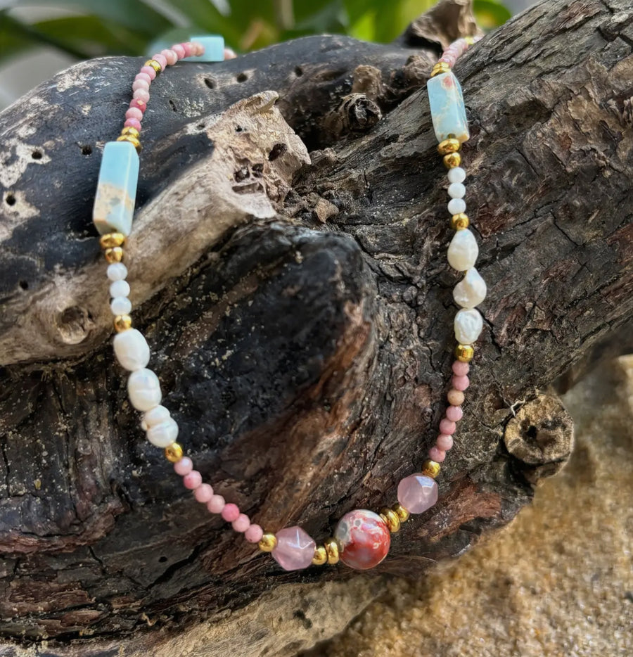 Natural Stone Beads Necklace