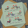 Box of 8 Christmas Sausage Dogs Christmas Cards