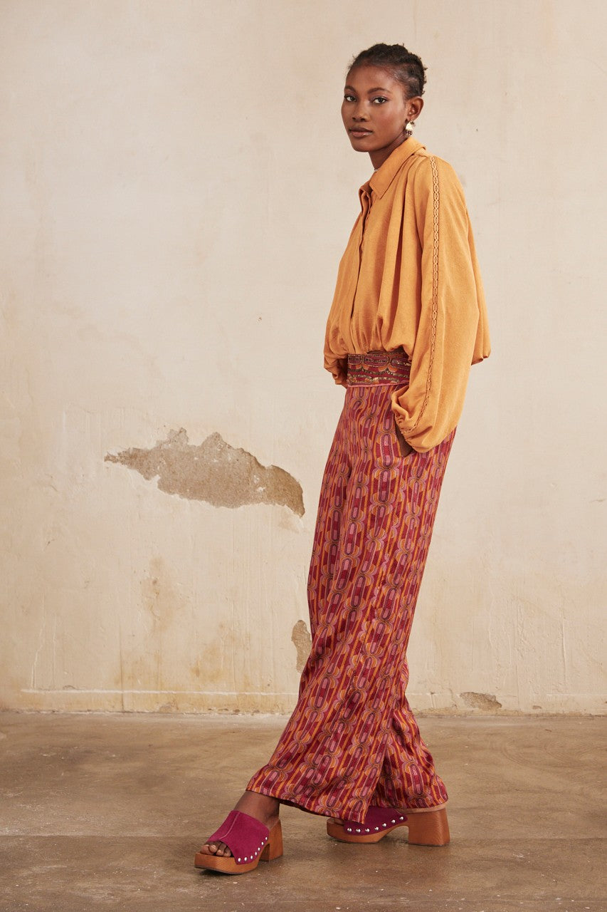 Paquita Patterned Trouser Aurina Ltd