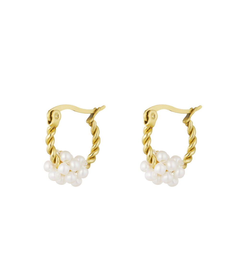 Sea Pearl Mini Hoop Earring Aurina Ltd