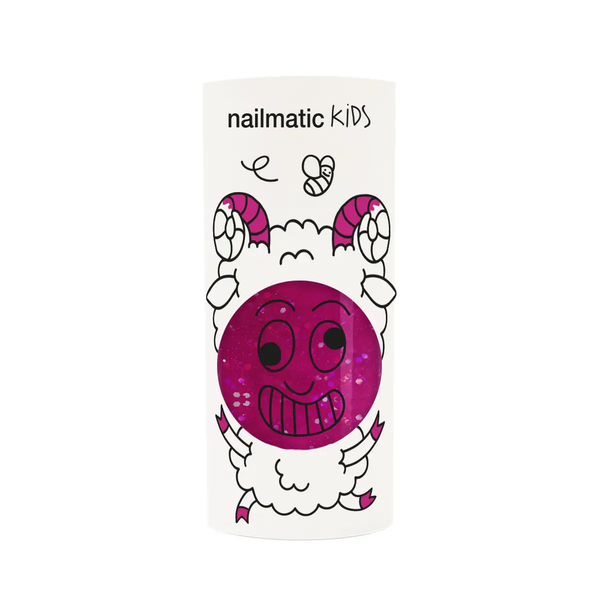 Kids Nail Varnish - Raspberry Glitter Aurina Ltd