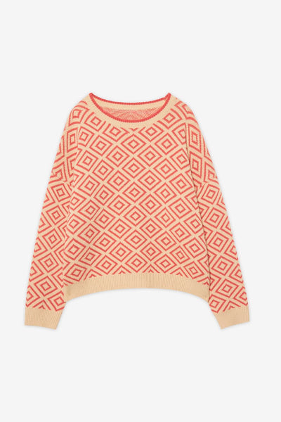 Peta Geometric Knit Jumper