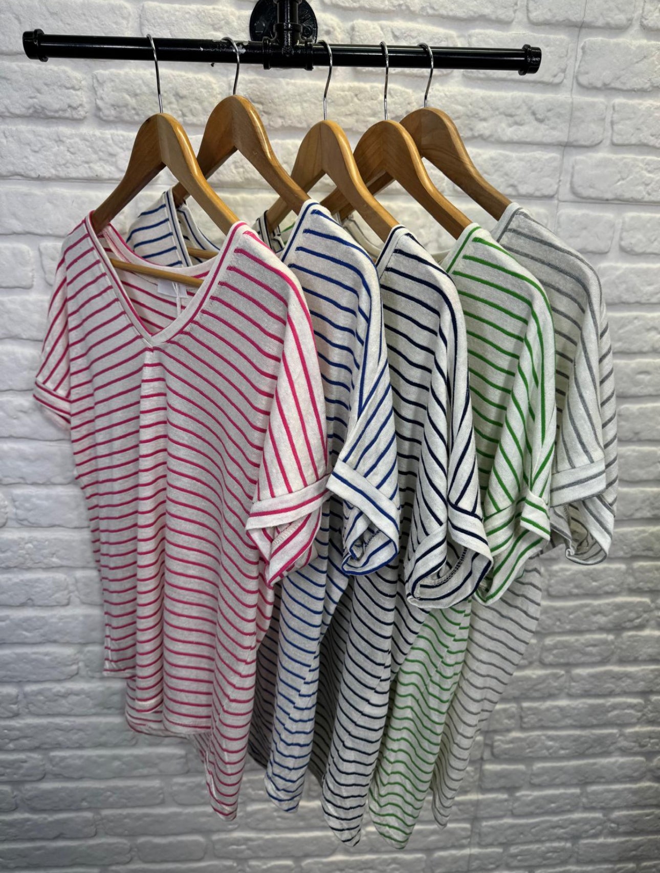 Linen and Cotton Stripe Tee