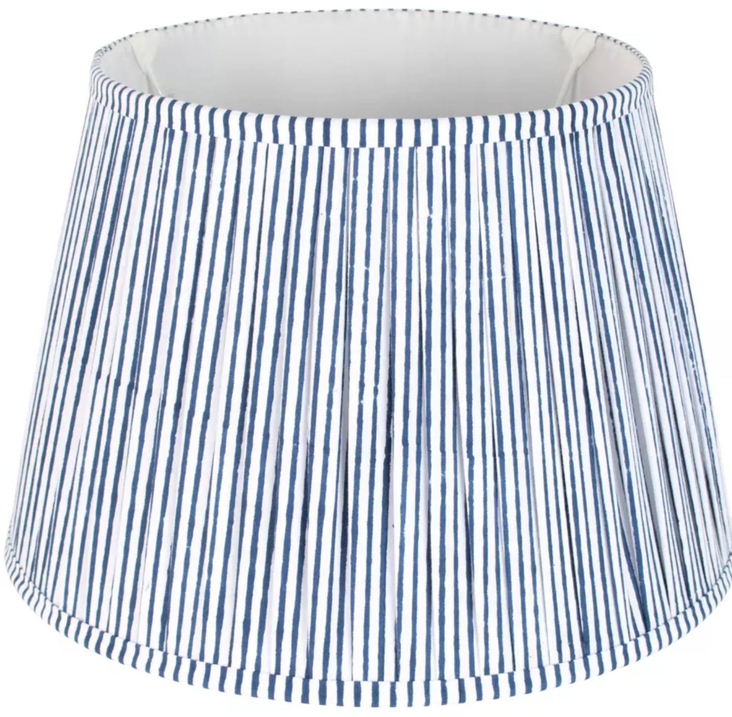 Striped Blue Lampshade - 35cm