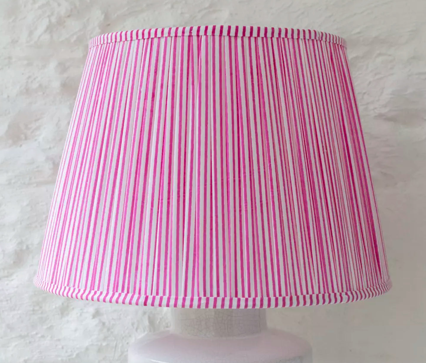 Striped Pink Lampshade - 35cm