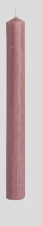 Dusty Pink Taper Dinner Candle