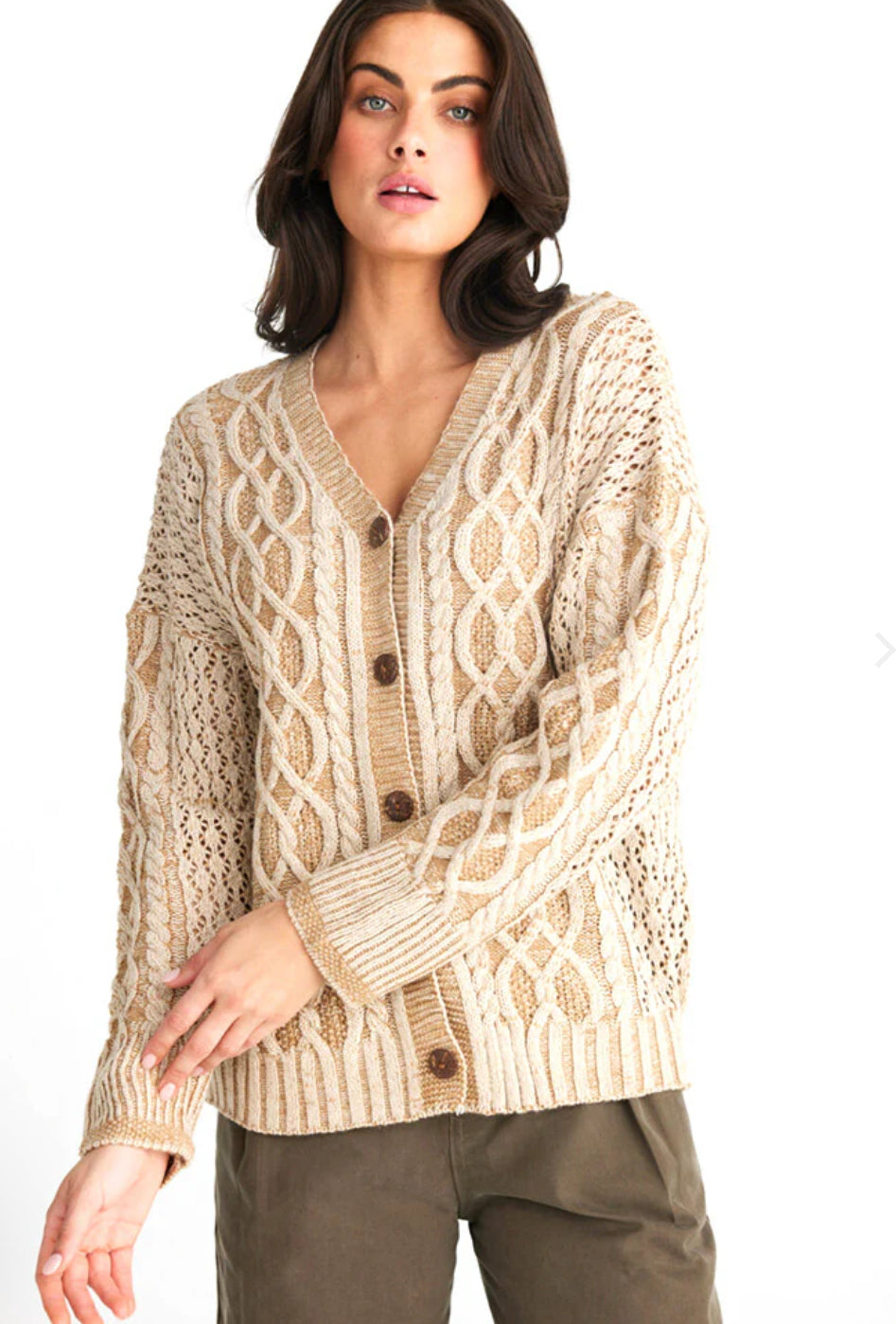 Odessa Cable Knit Cardigan