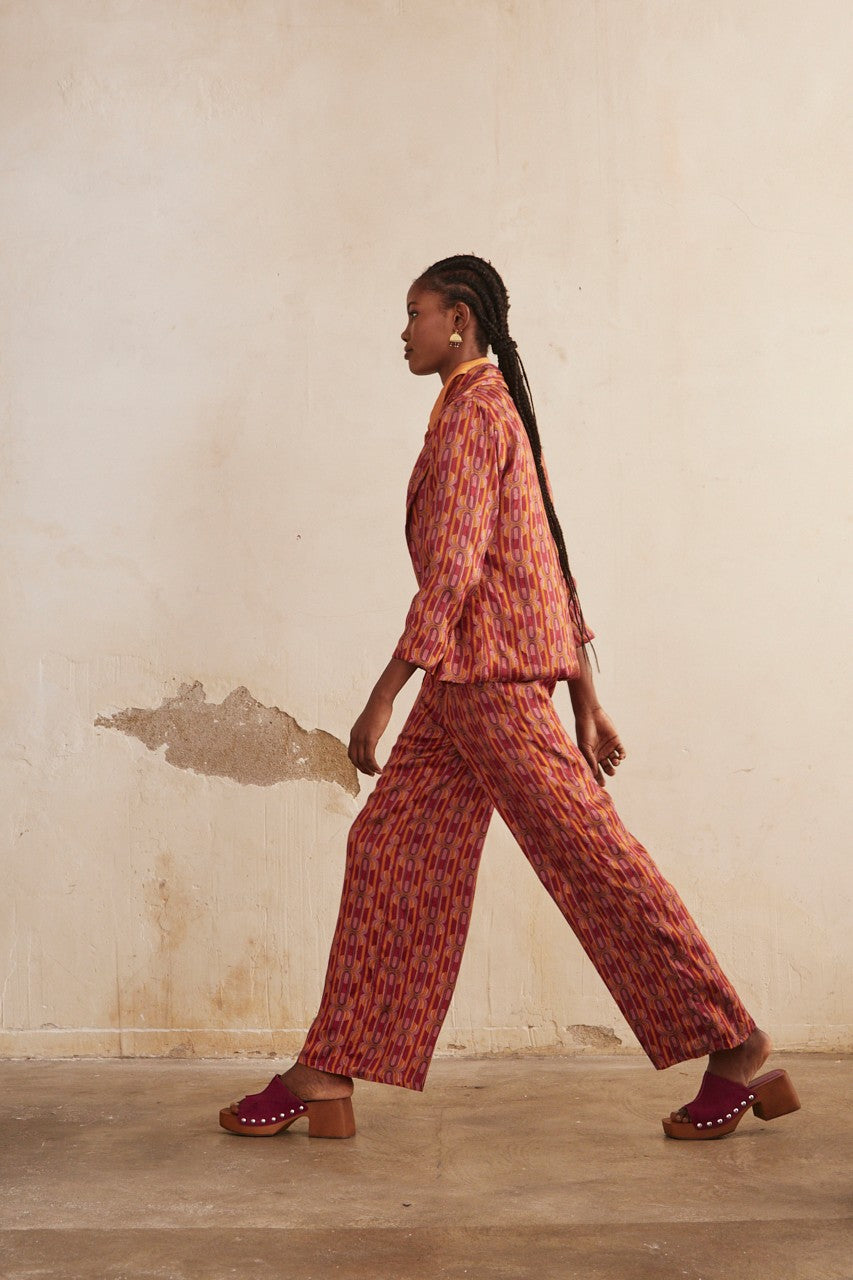 Paquita Patterned Trouser Aurina Ltd